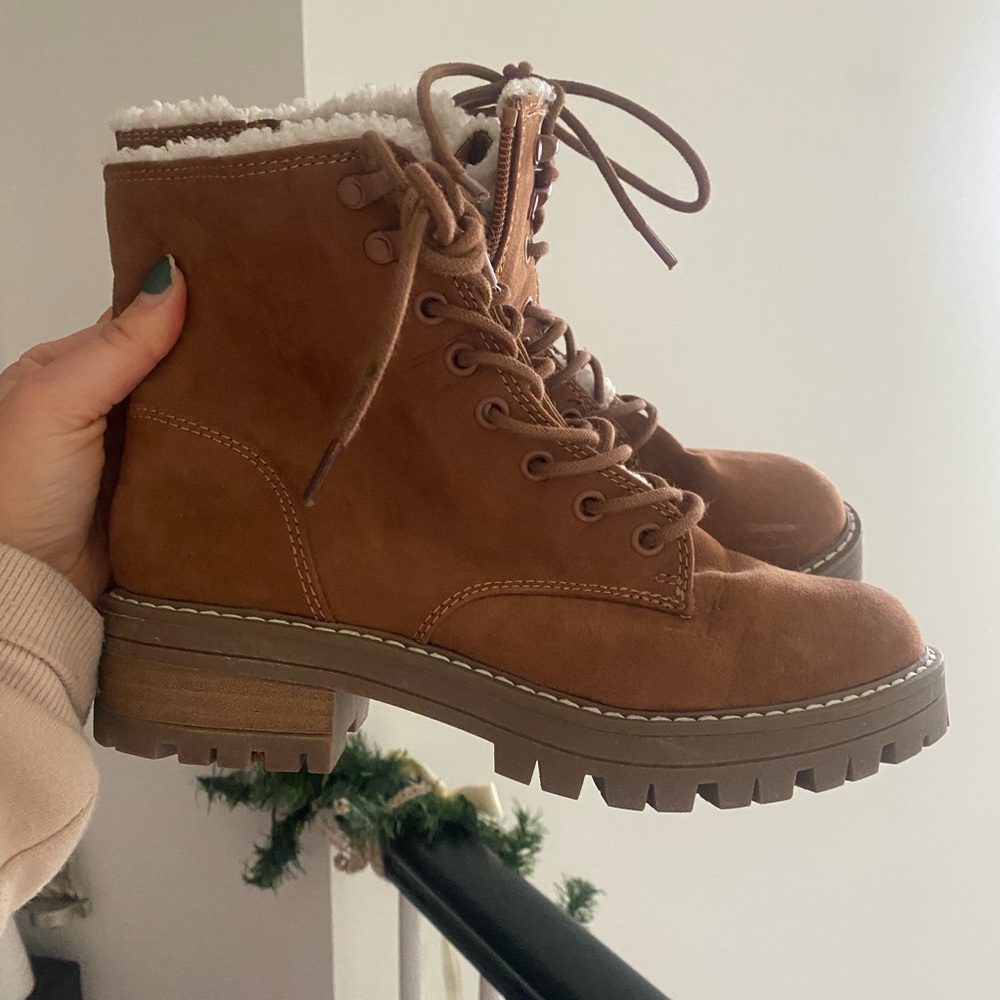 Universal Thread Brown Combat Boots - image 1